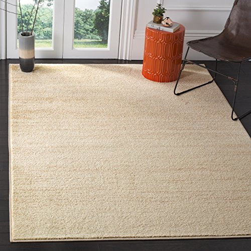 SAFAVIEH Modern Teppich für Wohnzimmer, Esszimmer, Schlafzimmer - Adirondack Collection, Kurzer Flor, Champagner und Sahne, 183 X 274 cm