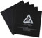 3D Printer Build Bed Hot Bed Plate Sticker for 3D Printer Platform,220 x 220mm,Black 5Pcs