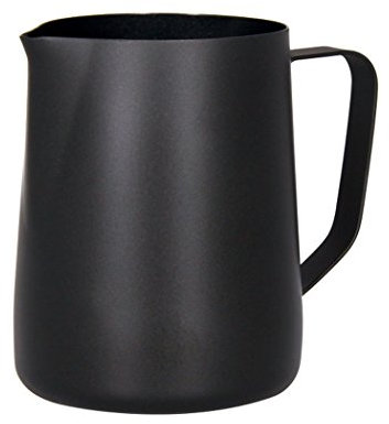 Sipliv 20 oz (600 ml) en acier inoxydable expresso vapeur des cruches lait moussant pichet crémier macchiato cappuccino latte faire de l'art tasses de pichet mousseur pichet - noir