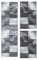 HomebyHome Bettumrandung Schlafzimmer 3 teilig Teppich Grau-2 - Waschbarer Bettumrandung Teppich Läufer Set Extra Flauschig Bettvorleger Schlafzimmer Bettset:2 St. 80x150 cm | 1 St. 80x300 cm