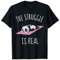 Funny Panda Yoga Exercise Shirt Women The Struggle Is Real T-Shirt
