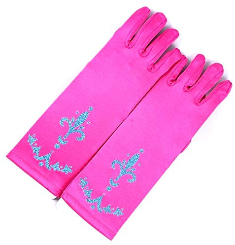 Anna Handschuhe Märcheninspiration Fuchsia Mädchen Himmelblaue Dekore Zeichentrick Geschenkidee Weihnachten Geburtstag Fest Kostüm Verkleidung Zart