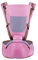 Sgabello Per Bambini Traspirante Estivo Sgabello In Vita Spalla Spalla Marsupio Multifunzione Con Manufatto Baby Anteriore E Cintura Posteriore A Doppio Uso (Rosa)