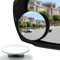 LivTee Blind Spot Mirror, 2 Round HD Glass Frameless Convex Rear View Mirror with wide angle Adjustable Stick for Cars SUV and Trucks, Pack of 2