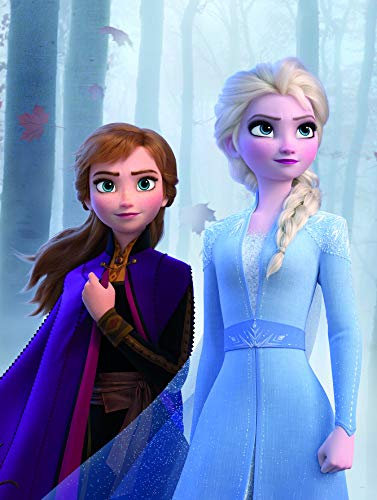 Komar Disney Wandbild Frozen Sisters in The Wood | Kinderzimmer, Babyzimmer, Dekoration, Kunstdruck | ohne Rahmen | WB072-30x40 | Größe: 30 x 40 cm (Breite x Höhe)