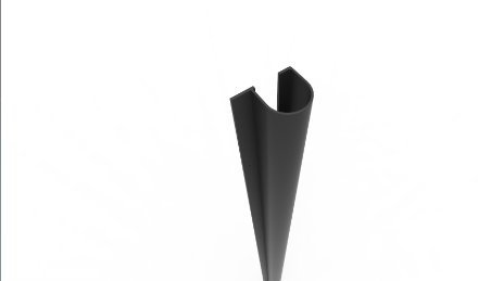 Finger Pinch Jamb Protector Guard for Door Hinge Pull Side Safety Shield 2032mm - Black