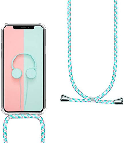 YuhooTech Handykette Hülle für iPhone X/iPhone XS Handyhülle, Smartphone Necklace Hülle mit Band - Handyhülle mit Kordel Umhängenband - Schnur mit Case zum umhängen