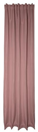 Homing blickdichter Akustik Verdunkelungsvorhang Uni Gardine, Rose,Vorhang Wohnzimmer Schlafzimmer Kinderzimmer Dekostoff 1 Stück, H x B: 245 cm x 140 cm, 5485-76, 245 x 140 cm