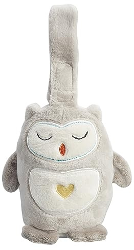 Tommee Tippee Mini Peluche Grofriend d'Aide au Sommeil Sonore, Rechargeable par Câble USB, Sons Apaisants, Berceuses, Bruit Blanc et Technologie CrySensor, Ollie la Chouette