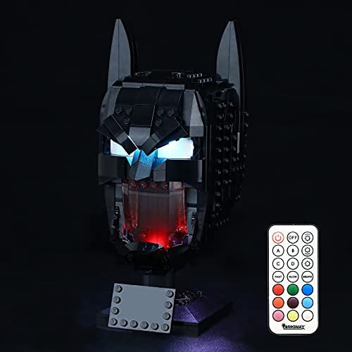 BRIKSMAX Led Beleuchtungsset für Lego Batman Helm Bauset - Compatible with Lego 76182 Bausteinen Modell - Ohne Lego Set