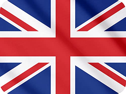 Union Jack Flag - Glass Worktop Saver/Protector - by Pearl Glass (40 x 30cm Medium)