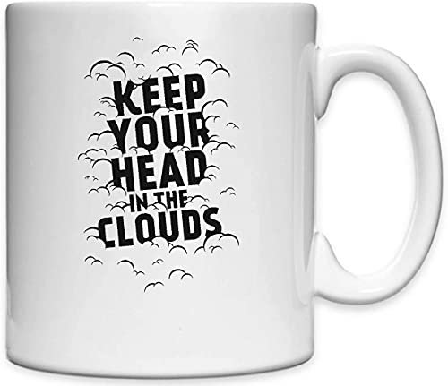 Keep Your Head In The Clouds Mug en céramique Blanc Taille unique