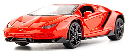 TGRCM-CZ 1/32 Lamborghini LP770 Modell-Rückziehauto, Zinklegierung Spielzeug Auto für Kinder, Ziehen Sie zurück Fahrzeuge Spielzeug Auto für Kleinkinder Kinder Jungen Mädchen Geschenk (Rot)