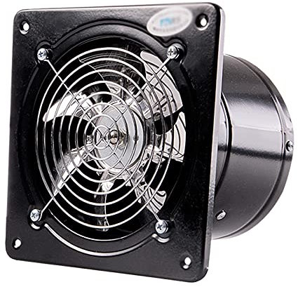 LIJBN Exhaust Fan 6 7 8 Small Exhaust Fan Kitchen Oil Fume Ventilating Fan with Check Valve Powerful Exhaust Fan with Bearing Ball Motor and 7-blade Fan Blade Vent Fan for Home (Size : 7 inches)