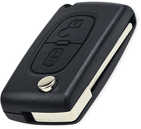 LadyCent 10 Uds. Carcasa de Llave Plegable con Tapa para Mando a Distancia, para Citroen C2 C3 C4 C6 Berlingo CE0523 VA2