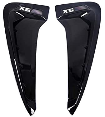 YANER Seitenflügel-Fender Luftführungsöffnungen für BMW X5 F15 F85 2014-2018 in Schwarz, für Auto, aus ABS-Kunststoff, links/rechts oben