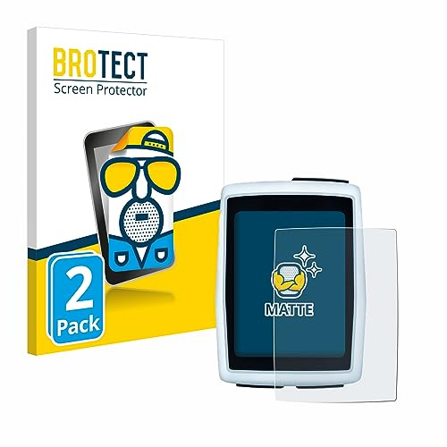 BROTECT Entspiegelungs-Schutzfolie für Sigma BC 12.0 WL (2 Stück) Matte Displayschutz-Folie, Anti-Reflex, Anti-Fingerprint