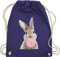 Turnbeutel Rucksack - Ostergeschenk Ostern - Hase - Kaugummi - Unisize - Lila - osterhase hasen ostersachen ostergeschenke kleinigkeit easter ostern. osterfest ostereier zu frohe geschenk oster