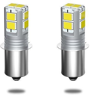 Klarlight 3.2W P13.5S LED Taschenlampe Ersatzlampe Taschenlampe Lampe Notfall Arbeitslicht DC 9-30V Kontrollleuchte Arbeitslicht LED Ersatzbirne für Taschenlampe (Kaltweiß 6000K-6500K)