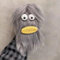 qizjio Ugly Funny Phone Case for iPhone 14 Plus Weird Embarrassing Hairy Doll Case Hairy Gray