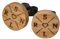 STREIFHOLZ Ohrstecker aus Holz personalisiert mit Initialen und Motiven zur Auswahl, Ohrring mit Gravur