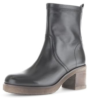 Gabor Damen Plateaustiefeletten, Frauen Stiefeletten,Leichte Mehrweite (G),uebergangsstiefel,plateauabsatz,hoch,schwarz (Micro),38.5 EU / 5.5 UK