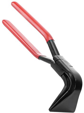 Pinza Piegatrice a 45°, Pinza Piegatrice, Piegata a 45°, Pinza per Piegare le Lamiere, Acciaio al Carbonio Nero, Pinze Pieghevoli con Manici Antiscivolo per Piegare e Levigare la Lamiera, Rosso