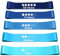 5er-Set Fitnessbänder Widerstandsbänder,Elastisch Resistance Bands with 5 Stärkestufen Gymnastikband für Männer und Frauen für Heim-Fitness, Krafttraining Yoga Rehabilitation