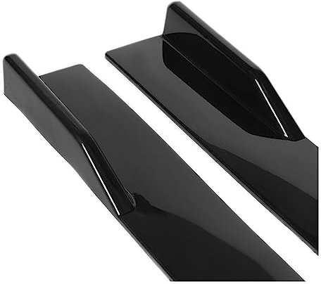 Schweller Reparaturblech Winglet Diffusor 2,2 M Für Ford Für Mustang Für Focus RS ST Für Fiesta Für Mondeo Seitenschweller Verlängerung Rocker Panels Lip Splitter Diffusor Flügel(Schwarz)