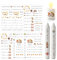 ALLAVA Kerzentattoos Herbst, Rub On Sticker, Dekoration, Sticker Herbstdeko für Kinder zum Basteln, DIY Kerzen Geschenk, Dekorieren (19x14, Herbst E)