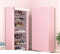 Generisch Schuhregal Neue staubdichte Schuhregale für zu Hause, Organizer, mehrere Schichten, Schuhregal, Ständer, Halter, Tür-Schuhregal, S-Raum, Aufbewahrung zu Hause, lila Blume, 9 l