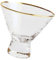 Alipis Coupe à Glace en Cristal Doré Élégant pour Smoothie Petit-déjeuner Cocktail Événement Décoration Design en Maille Martelée
