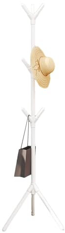 Porte-manteau sur pied - porte-manteau d'entrée, porte-chapeaux sur pied | Portant à vêtements en tube d'acier épais, cintre sur pied pour couloir, couloir, salon et chambre, 170x50cm