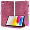 Rostsant Coque iPad 10.Generation 2022 10,9 Pouces en Cuir PU Portefeuille Stand Support Etui Coque Protection Tablette für iPad 10.Generation 2022 10,9 Pouces Rose Rouge