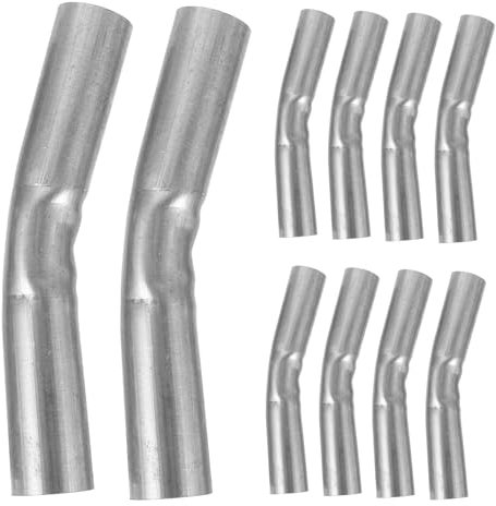 POPETPOP Estructura 10 Piezas Adaptador de Tubo de Invernadero Tubo Curvo de Acero Galvanizado para Suministros de Invernadero