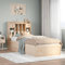 Somanki Massivholzbett ohne Matratze 90x190 cm Kiefer, Bett, Bed Frame, Familienbett, Bettrahmen, Bett Gestell, Bett Rahmengestell, Schlafzimmer Bett - 3323515