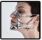 Jascatin 2 Stück Maske Metall Halbmaske Unregelmäßige Gesichtsmaske Zubehör Kostüm Cosplay Gesicht Schmuck für Frauen Männer