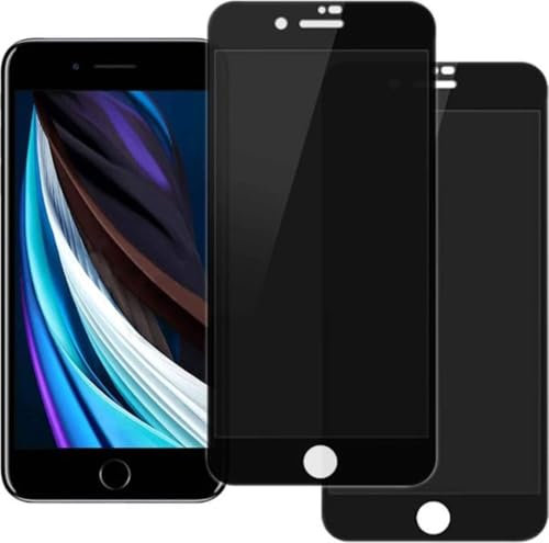 h24z 2 Stück Sichtschutzfolie – Kompatibel mit iPhone 7/8/SE(2020/2022) 4,7 zoll | Panzer Displayschutzfolie, kratzfest, 9H Härte,Anti-Spy, & blasenfreie Blickschutzfolie (iphone 8)