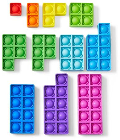 Learning Resources Bubble Poppers Sensoriali Numeri Multicolore Set 11, Gioco Educativo Matematica Precoce STEM, Fidget Antistress Silenzioso Conteggio Addizione Sottrazione Frazioni Bambini 3+