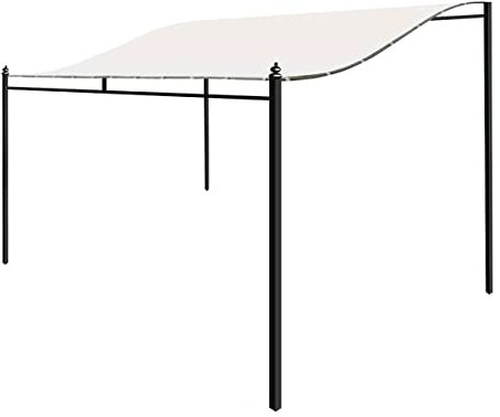 Auvent de toit imperméable 300D pour pavillon, pergola, bâche de toit de tonnelle, couverture de pavillon (3 x 2,6 m)