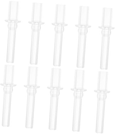 KOCKSHION 10stücke Silikon Trinkhalm Aufsatz Klare Trinkaufsätze Für Junge Mädchen Wiederverwendbare Und Leicht Zu Reinigende Trinkhalme Für Wasserflaschen Für Gesunde Hydration Van