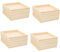 VILLCASE 4 Sätze 3d-puzzle-tablett Puzzle-sortierfächer Körbe Puzzle-aufbewahrungstablett Korb Spielzeugbox Holzspielzeug 3d-puzzle-organizer Tabletts Für Puzzlespielzeug Beige 4 Stück * 4