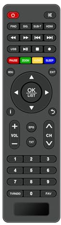 VINABTY Ersatzfernbedienung Kompatibel mit XORO Receiver HRT 8720 HRT 8724 HRT 8719