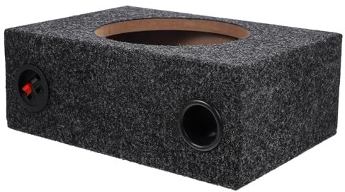 GARVALON 8-Zoll Subwooferbox Für Auto Mit Geschlossener Versiegelter Mit Teppich Ausgekleideter Einzelkabinenbox Selbstgemacht Audiosystem Kraftvoller Bass Für Autoliebhaber