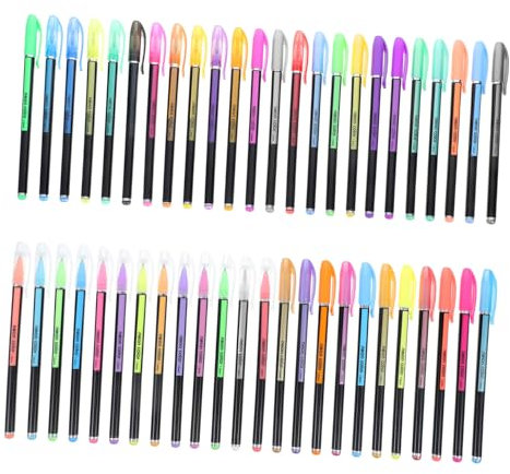 NUOBESTY 48 Stück Malstift Marker Auf Wasserbasis Aquarellstifte Lackmarker Für Holz Metallische Gelstifte Kalligraphie-marker Marker Für Das Journaling Plastik