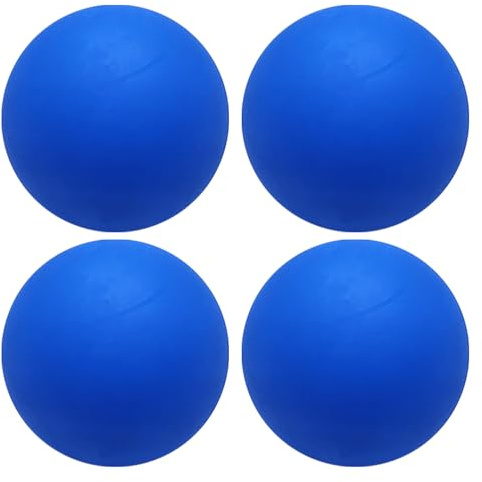 Rrlihjgu 2.36in Squash Ball Anfänger, 4pieces Training Squash Ball, Robuster Gummi Hohlball, Hochelastizitätskugeln für Erwachsene Männer und Frauen, Reaktionstraining üben