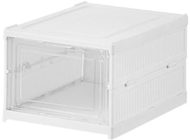 Vynetra Scatola per scarpe pieghevole con finestra trasparente salvaspazio organizer per calzature pratico contenitore per la casa
