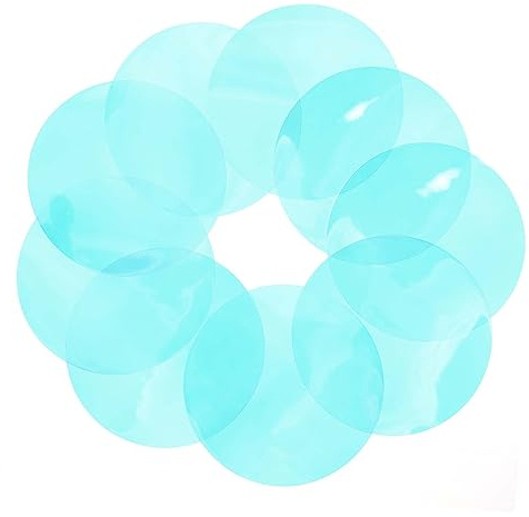 LOLIPPYY Lot de 10 Filtres Pet Bleus pour Projecteur, Légers et Portables | Transmission Lumineuse Élevée, Bord de Découpe Lisse, pour Spot Lamp, Usage Photo, Cinéma et Ambiance