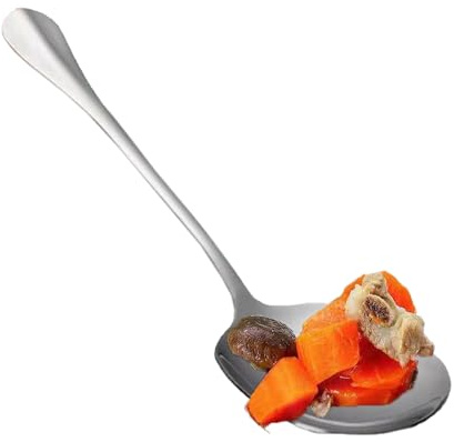 Cucchiaio extra grande – grande utensile da servire, mestolo di riso in metallo | multifunzionale amante della cucina, robusto accessorio portatile per pasta insalate platters casseroles desserts