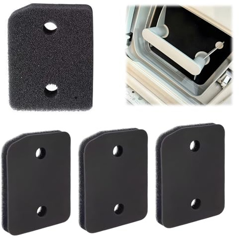 4 Filter Kompatibel mit Miele T1 Trockner 9164761, Trockner Wärmepumpentrockner, Schwammfilter FiltermatteBase Fusselfilter Foam Filtermatte, Fein-Grob | 207 x 157 x 30mm